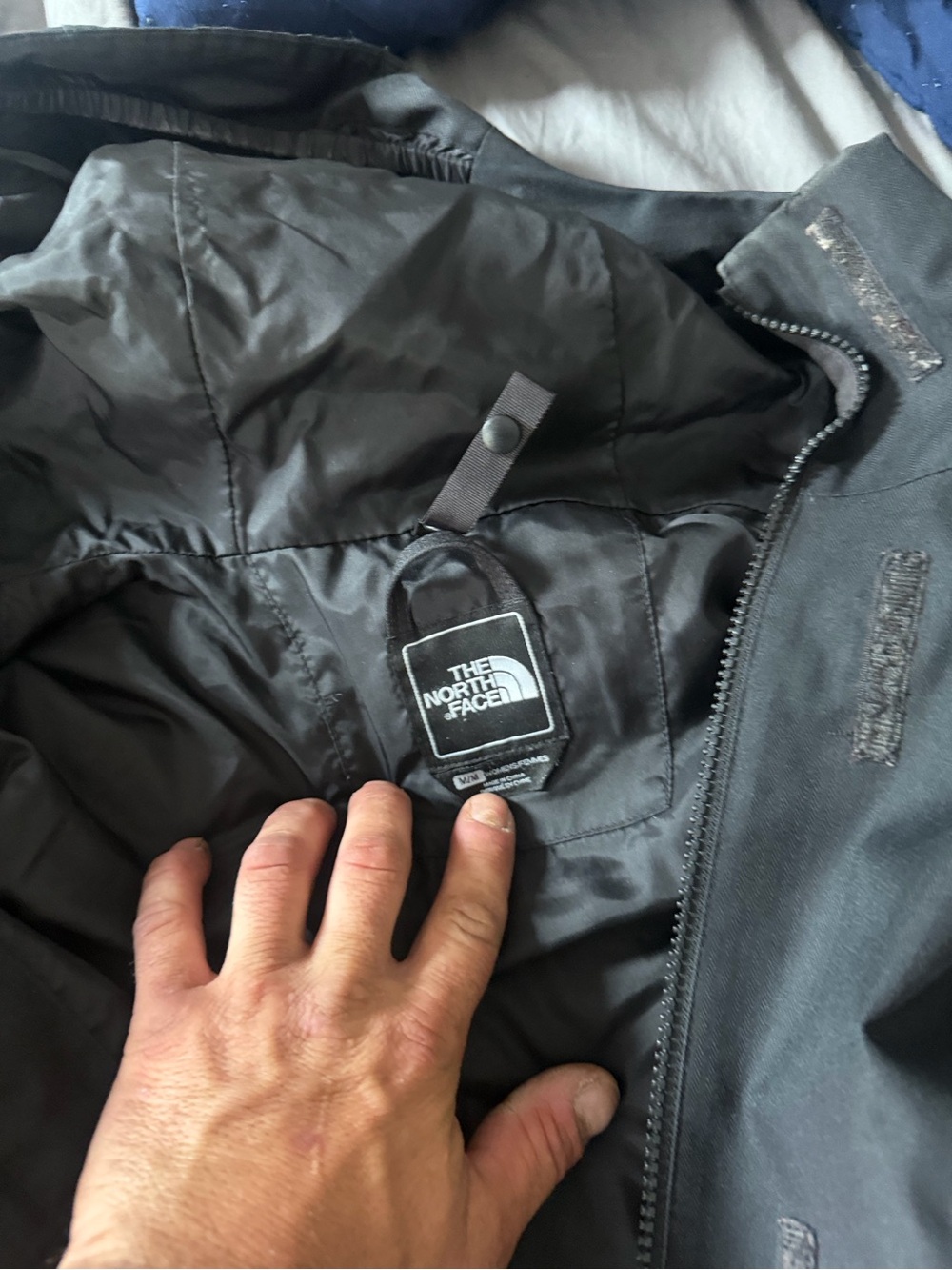 The North Face Men's Black Raincoat with Hood